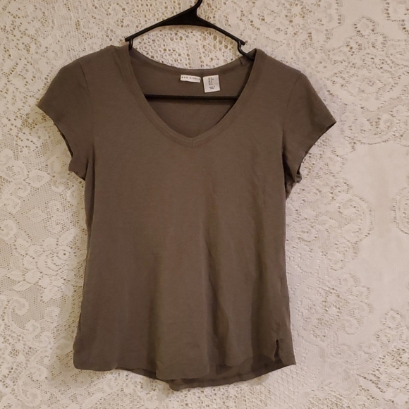 4/$20 Max Studio army green top sz S - Picture 7 of 13